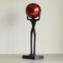 Marmor Red Ball Man Sculpture