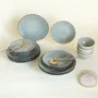 Mangata Grey Modern Dinnerset (Set of 16 Pieces)
