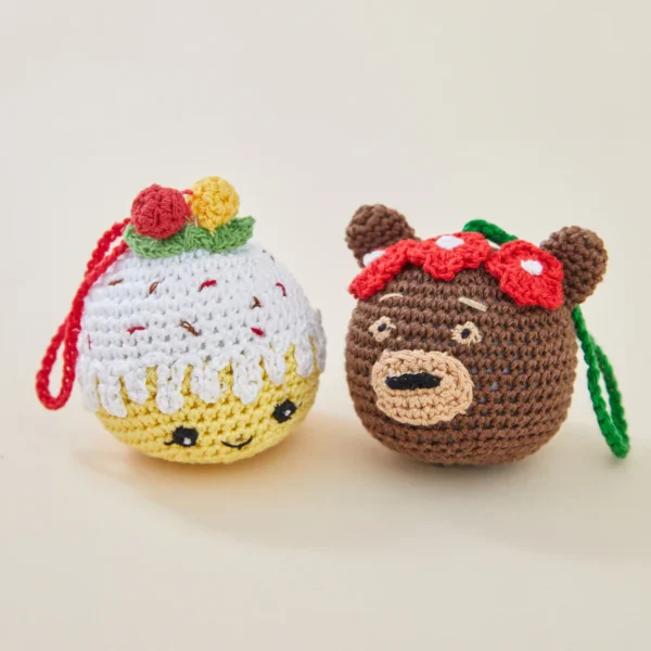 Charms (Set Of 2) Bear And Cup Cake