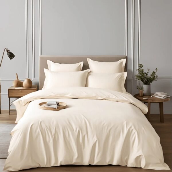 Premium Cotton Bedsheet - Ivory